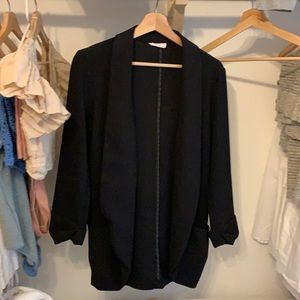 Black Lush blazer, loose/business casual fit